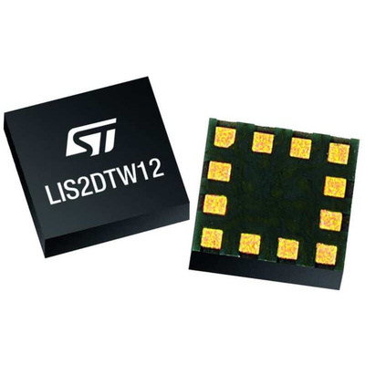 STMicroelectronics Surface Mount Accelerometer, LGA, I2C, SPI, 12-Pin