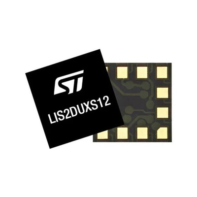 STMicroelectronics 3-Axis Surface Mount Accelerometer, LGA, 12-Pin
