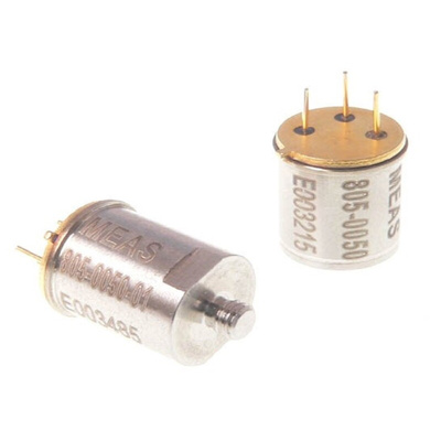 TE Connectivity Screw Mount Accelerometer, TO-5, 2 Wire IEPE, 3-Pin