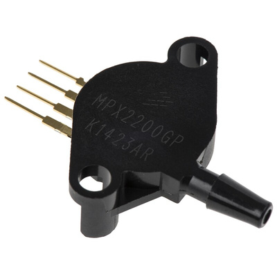 NXP Gauge Pressure Sensor, 200kPa Operating Max, Through-Hole Mount, 4-Pin, 800kPa Overload Max, Case 344B-01