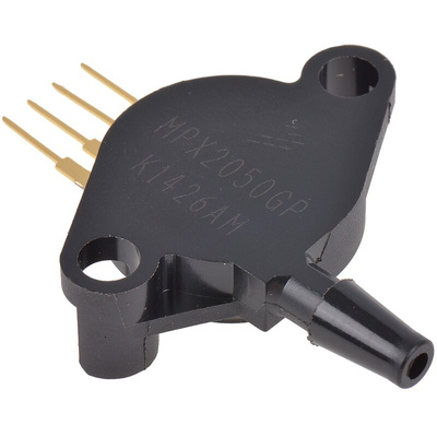 NXP Gauge Pressure Sensor, 50kPa Operating Max, Through-Hole Mount, 4-Pin, 200kPa Overload Max, Case 344B-01