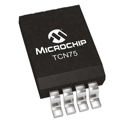 Microchip Temperature Converter, Digital Output, Surface Mount, Serial-I2C, SMBus, ±3°C, 8 Pins