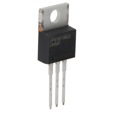 Texas Instruments Temperature Sensor, Voltage Output, Through Hole Mount, Analogue, ±0.6°C, 3 Pins