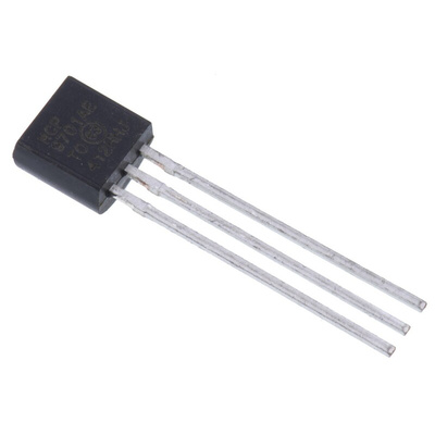 Microchip Voltage Temperature Sensor, Voltage Output, Through Hole Mount, Analogue, ±1°C, 3 Pins