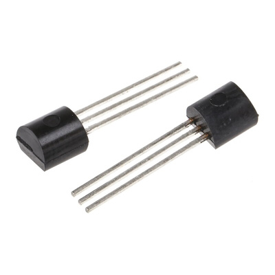 Texas Instruments Temperature Sensor, Voltage Output, Through Hole Mount, Analogue, ±4°C, 3 Pins