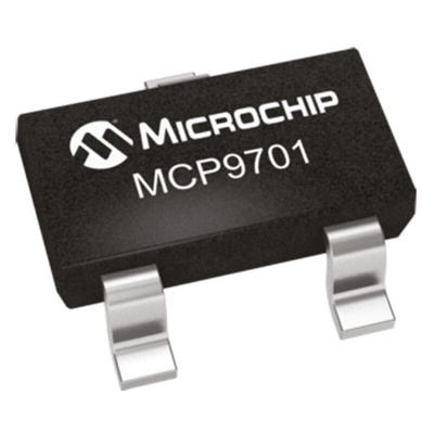 Microchip Voltage Temperature Sensor, Voltage Output, Surface Mount, Analogue, ±4°C, 3 Pins