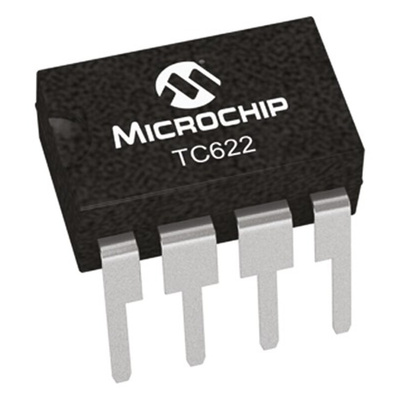Microchip Temperature Sensor, Driver Output, Through Hole Mount, Serial, ±5°C, 8 Pins