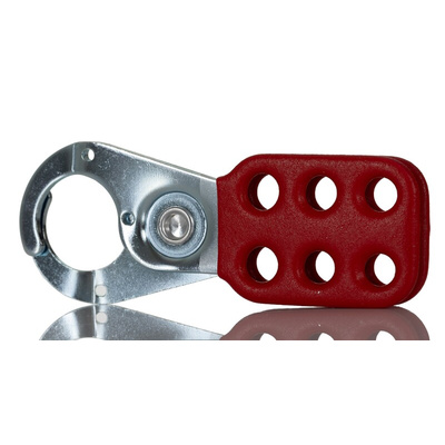 RS PRO 6-Lock Steel Hasp Lockout, 9.5mm Shackle, 25mm Attachment