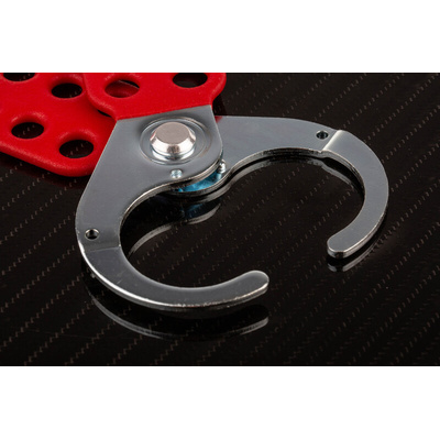 RS PRO 6-Lock Steel Hasp Lockout, 9.5mm Shackle, 38mm Attachment