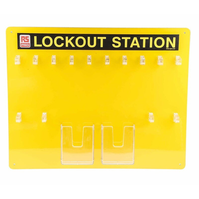 RS PRO 10 Padlock Lockout Station