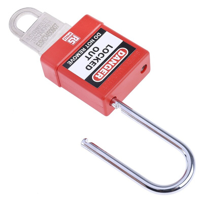 RS PRO 1-Lock Steel Safety Lockout, 5mm Shackle