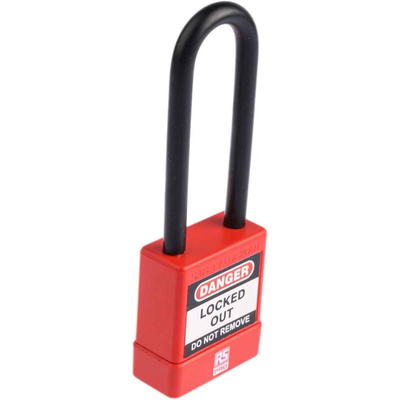 RS PRO 1-Lock Steel Safety Lockout, 6mm Shackle