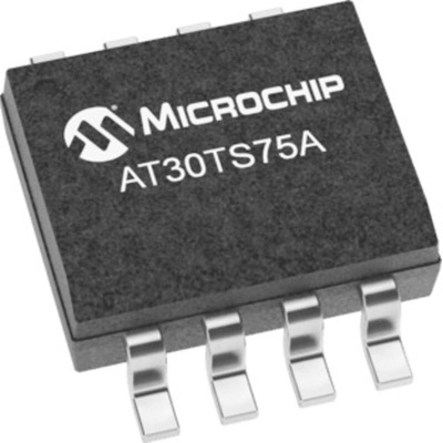 Microchip AT30TS75A Series Voltage Temperature Sensor, Digital Output, Surface Mount, ±3°C, 8 Pins