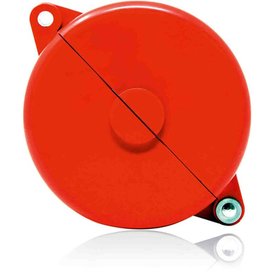 RS PRO Red 1-Lock Polypropylene Gate Valve Lockout, 127mm Attachment