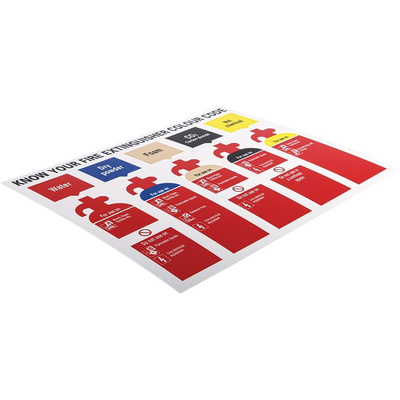 Safety Poster, PP, English, 300 mm, 250mm