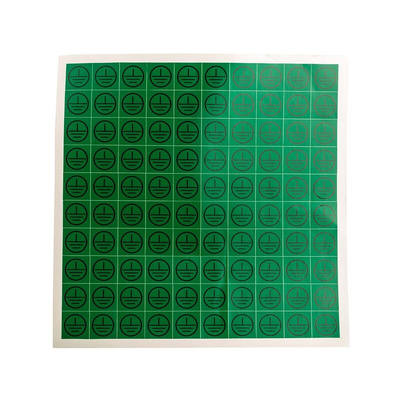 RS PRO Black/Green Vinyl Safety Labels, Symbol-Text 25 mm x 25mm