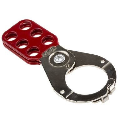 RS PRO 6-Lock Steel Hasp Lockout, 38mm Attachment