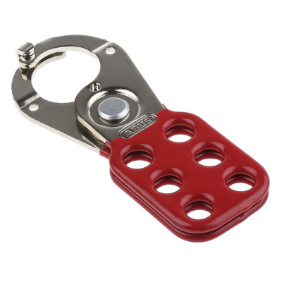 RS PRO 6-Lock Steel Hasp Lockout, 25mm Attachment