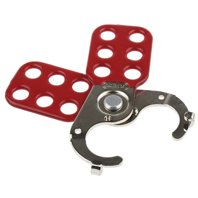 RS PRO 6-Lock Steel Hasp Lockout, 25mm Attachment