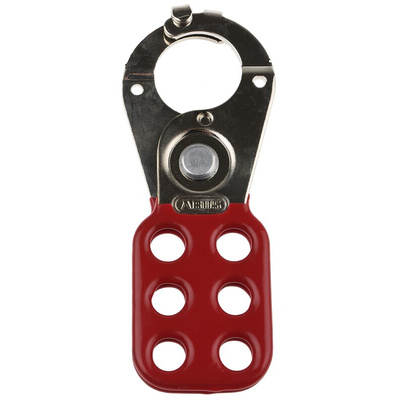 RS PRO 6-Lock Steel Hasp Lockout, 25mm Attachment