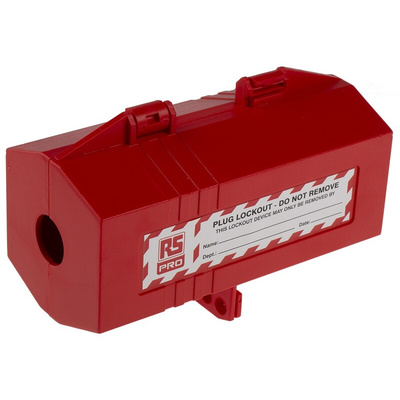 RS PRO 4-Lock Polystyrene Plug Lockout