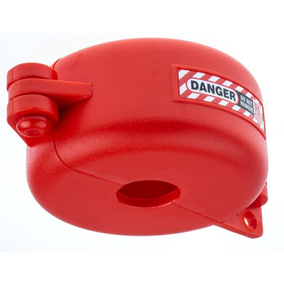 RS PRO 3-Lock Polyurethane Plastic Gate Valve Lockout, 70mm Shackle, 63.5mm Attachment