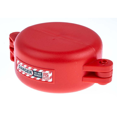 RS PRO 3-Lock Polyurethane Plastic Gate Valve Lockout, 70mm Shackle, 63.5mm Attachment