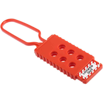 RS PRO 6-Lock Nylon Lockout Electrical Hasp, 6mm Shackle