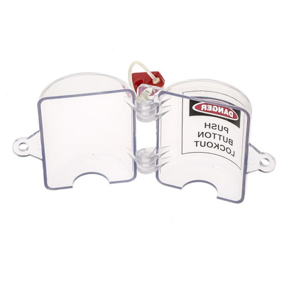 RS PRO 1-Lock PVC Push Button Lockout, 30mm Shackle