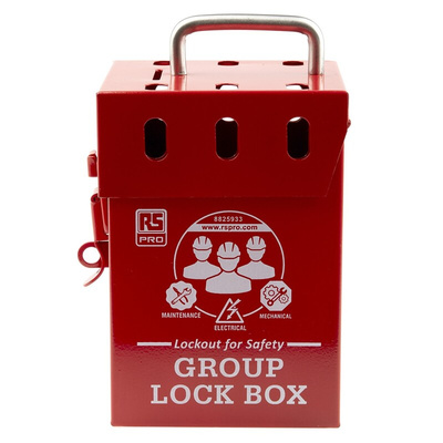 RS PRO 6 Padlock Lockout Station, 110 x 110 x 155mm