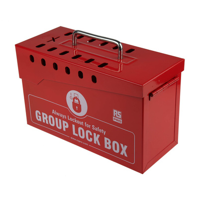 RS PRO 12 Padlock Lockout Station, 260 x 110 x 155 mm