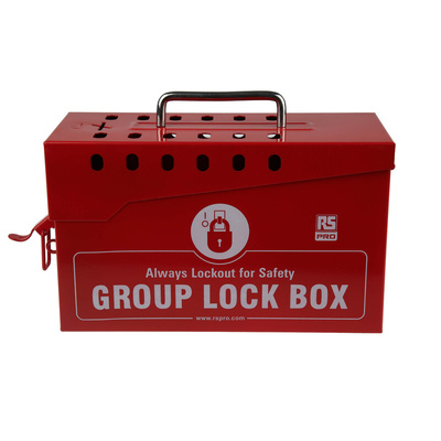 RS PRO 12 Padlock Lockout Station, 260 x 110 x 155 mm