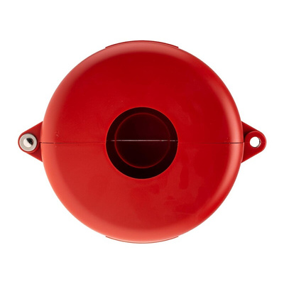 Brady Red PP Adjustable Gate Valve Lockout, 6.5mm Shackle, 165mm Attachment