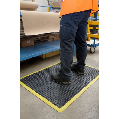 Coba Europe Bubblemat Safety Rubber Anti-Fatigue Mat, 0.9m x 1.2m x 14mm