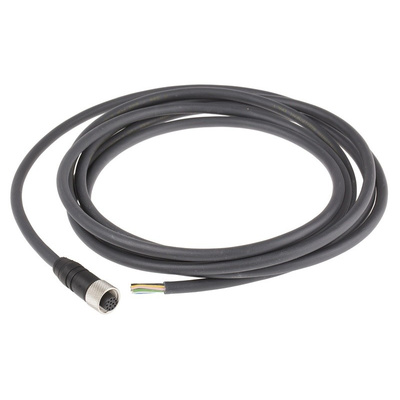 Alpha Wire, Alpha Connect Series, Straight M12 to Unterminated Cordset, 12 Core 3m Cable