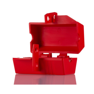 RS PRO Red 2-Lock Polypropylene Plug Lockout, 5mm Shackle