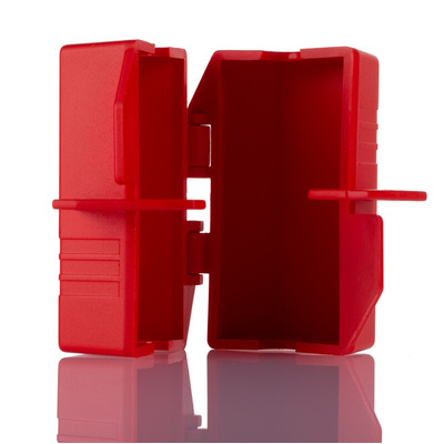 RS PRO Red 2-Lock Polypropylene Plug Lockout, 5mm Shackle