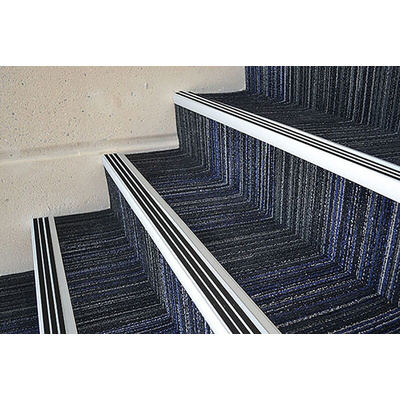 RS PRO Black Stair Nosing Aluminum, Quartz Sand Nosing 1.3m x 76mm x 5mm
