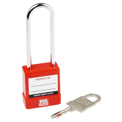 RS PRO 1-Lock Steel Safety Lockout, 5mm Shackle