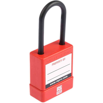 RS PRO 1-Lock Nylon Safety Lockout, 5mm Shackle