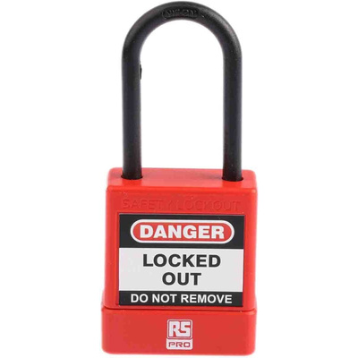 RS PRO 1-Lock Nylon Safety Lockout, 5mm Shackle