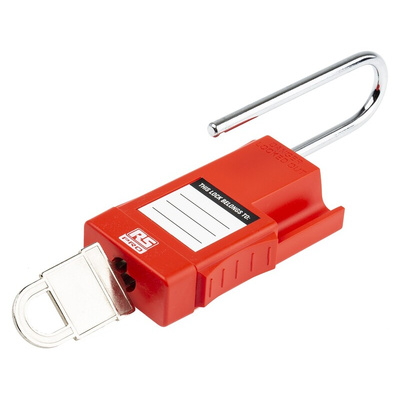 RS PRO 1-Lock Steel Safety Lockout, 5mm Shackle