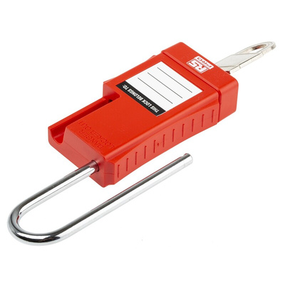 RS PRO 1-Lock Steel Safety Lockout, 5mm Shackle