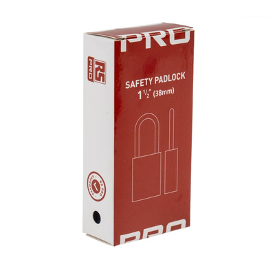 RS PRO Blue 1-Lock Nylon, Steel Safety Lockout, 6.4mm Shackle