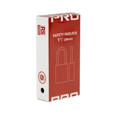 RS PRO Black 1-Lock Nylon, Steel Safety Lockout, 6.4mm Shackle
