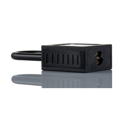 RS PRO Black 1-Lock Nylon Safety Lockout, 6.4mm Shackle
