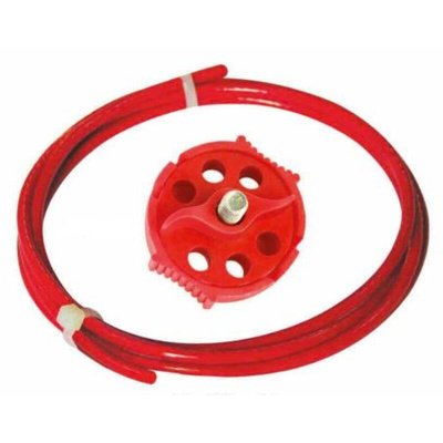 RS PRO Red 1-Lock Polypropylene Economy Multipurpose Cable Lockout