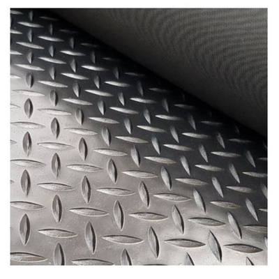 RS PRO Black Anti-Slip Flooring Rubber Roll 500mm x 500mm x 14mm