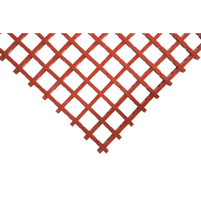 Coba Europe Red Anti-Slip PVC Mat, Holes Finish 5m x 0.6m x 12mm