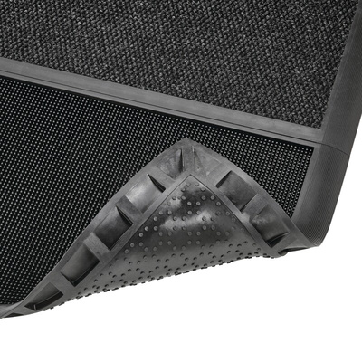 Notrax Charcoal/Black Anti-Slip Flooring Natural and Synthetic Rubber Blend Hygienic Mat 153cm x 91cm x 19mm